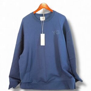 Y-3‎ Yohji Yamamoto Crewneck Sweatshirt Men's XXL Minimalist Streetwear Navy